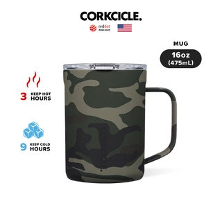 CORKCICLE :  MUG WOODLAND CAMO 16 OZ