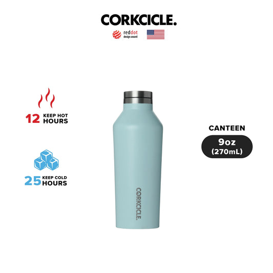 CORKCICLE : CANTEEN SEAFOAM 9 OZ