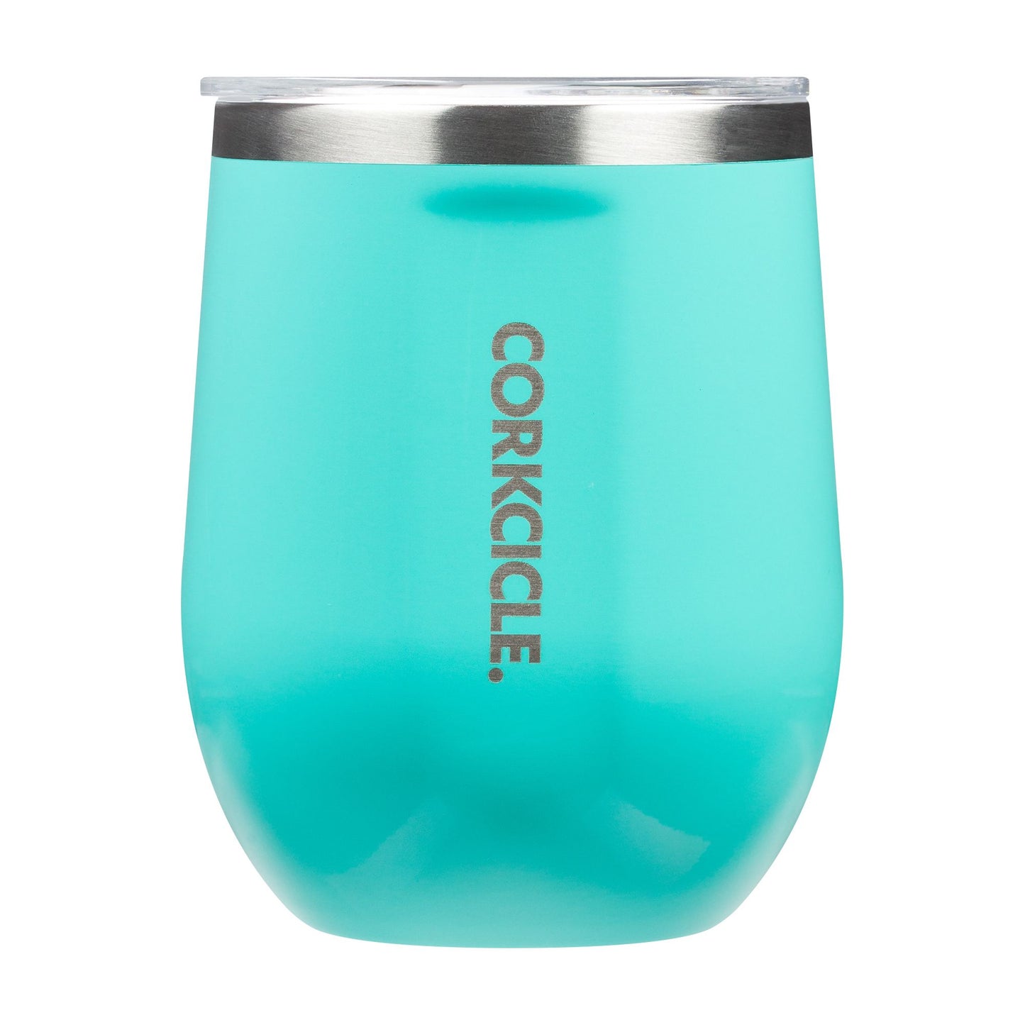 CORKCICLE : STEMLESS GLOSS TURQUOISE 12 OZ