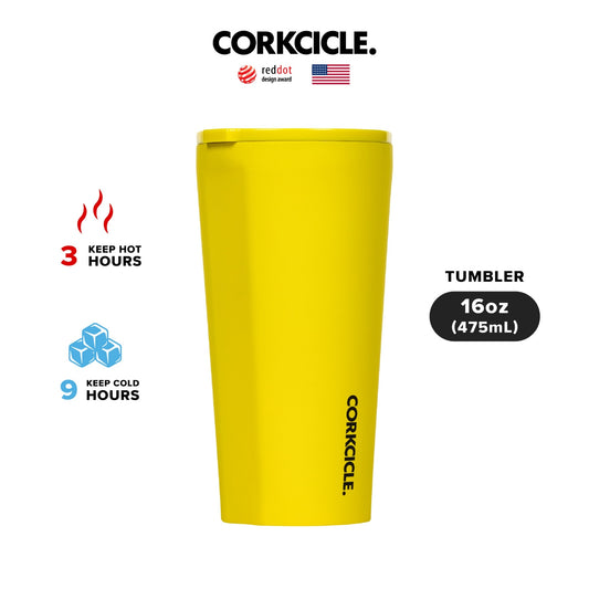 CORKCICLE : TUMBLER NEON YELLOW 16 OZ