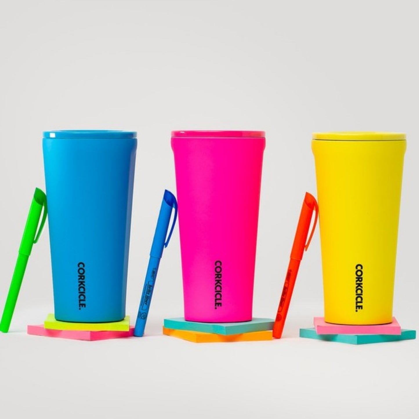 CORKCICLE : TUMBLER NEON BLUE 16 OZ