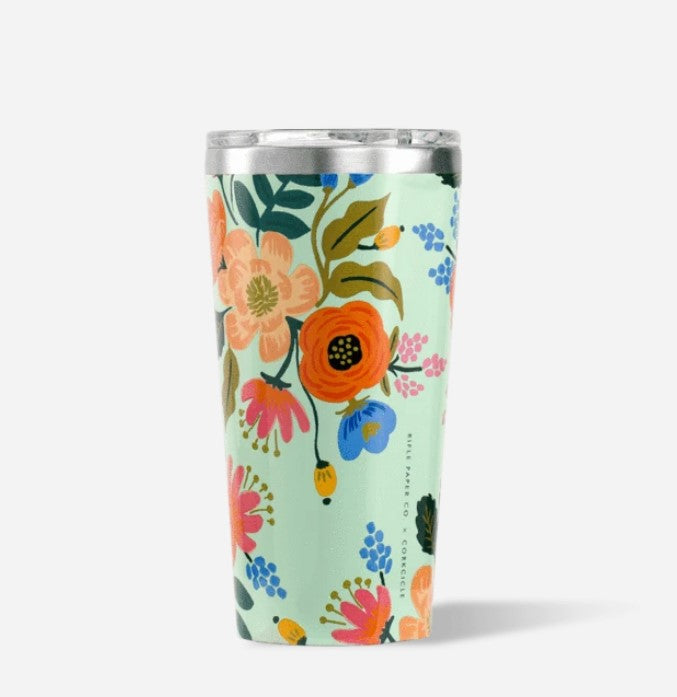 CORKCICLE : TUMBLER MINT LIVELY FLORAL RIFLE PAPER CO. 16 OZ